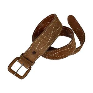 Justin Belt Mens 36 Leather Stitching Sourvenir Wind Cave National Park 611N
